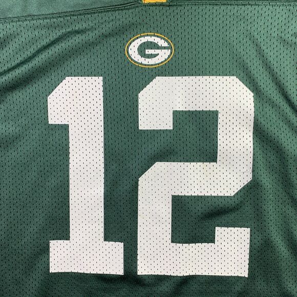 Green Bay Packers Jersey Youth Extra Large Reebok Aaron Rodgers #12 NFL Football - Picture 3 of 13